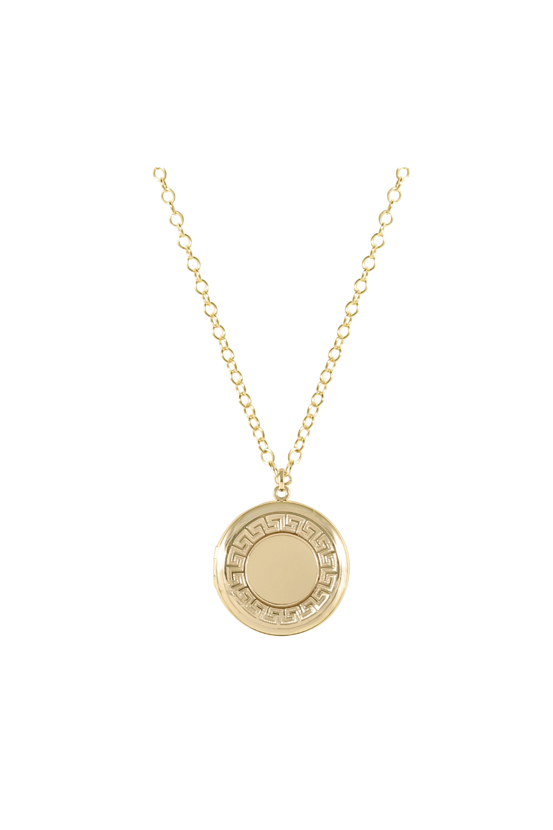 16" Necklace Gold - Cherish Medium Gold Locket