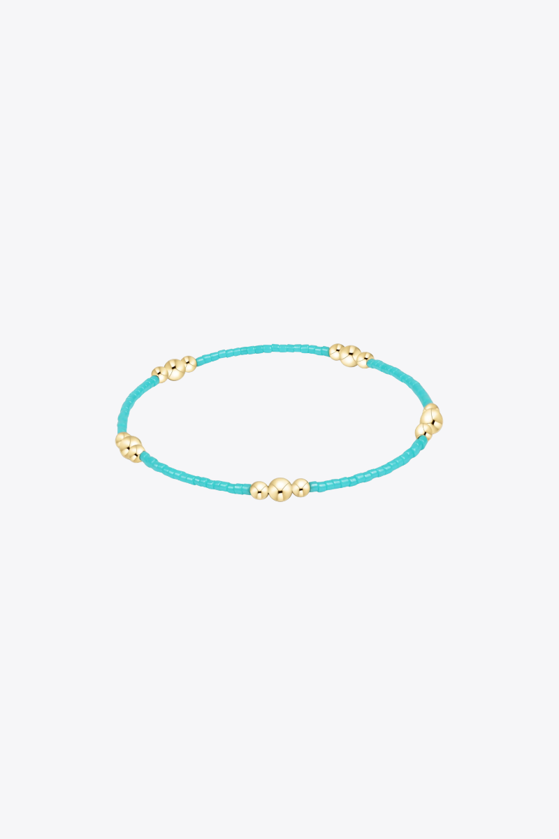 Hope Purpose Gold Bracelet - Turquoise