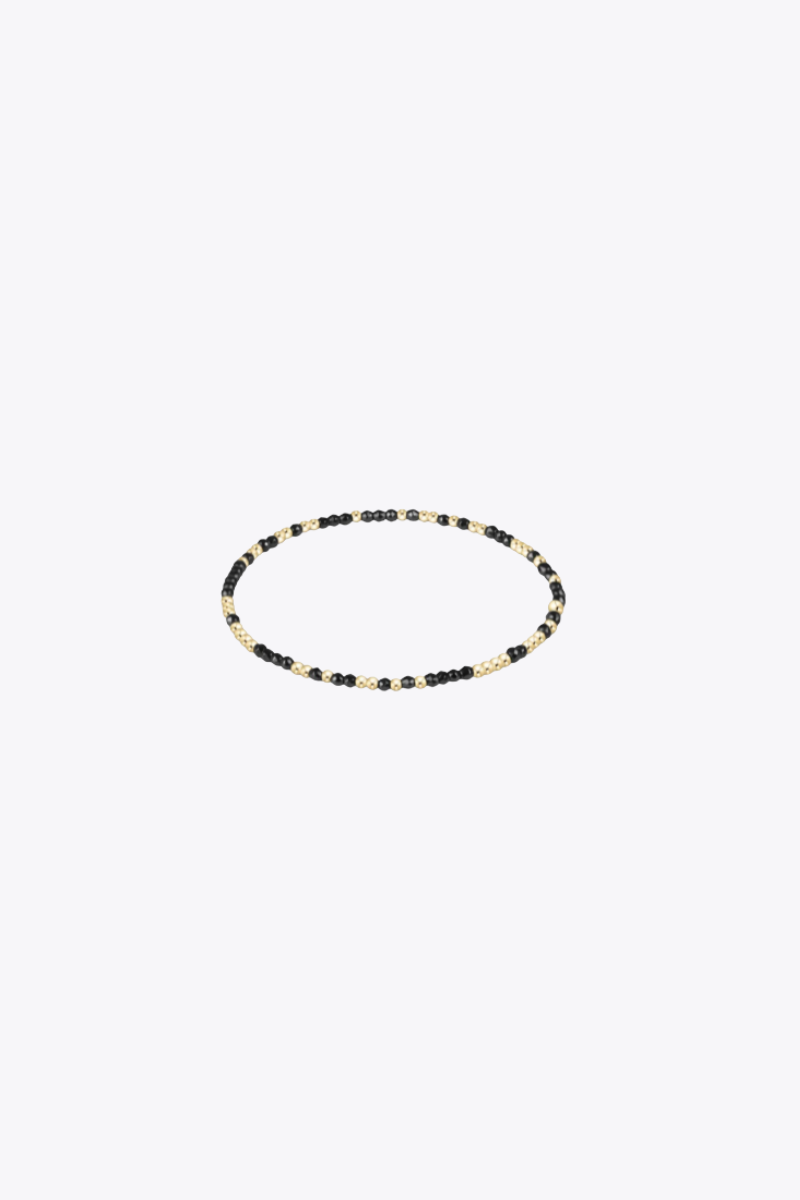 Hope Unwritten Faceted Hematite 2mm Bead Bracelet