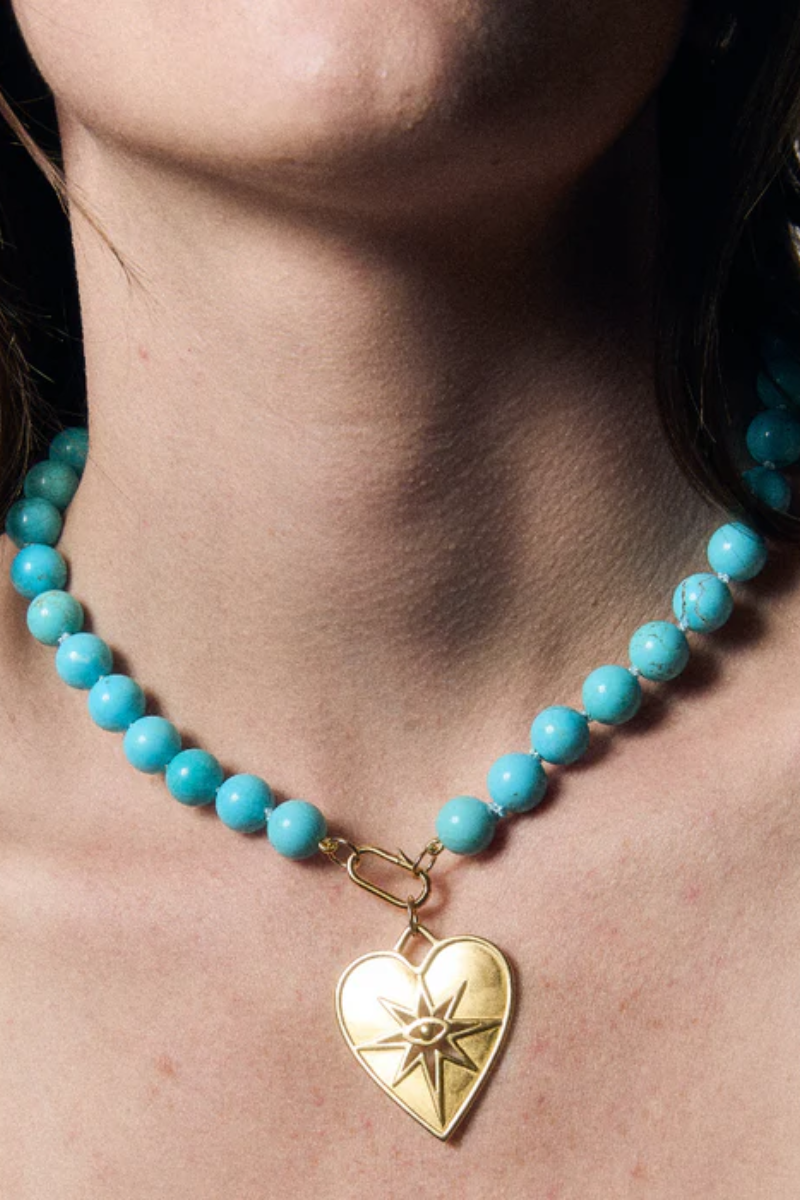 Hart - Turquoise Knotted Gemstone Necklace