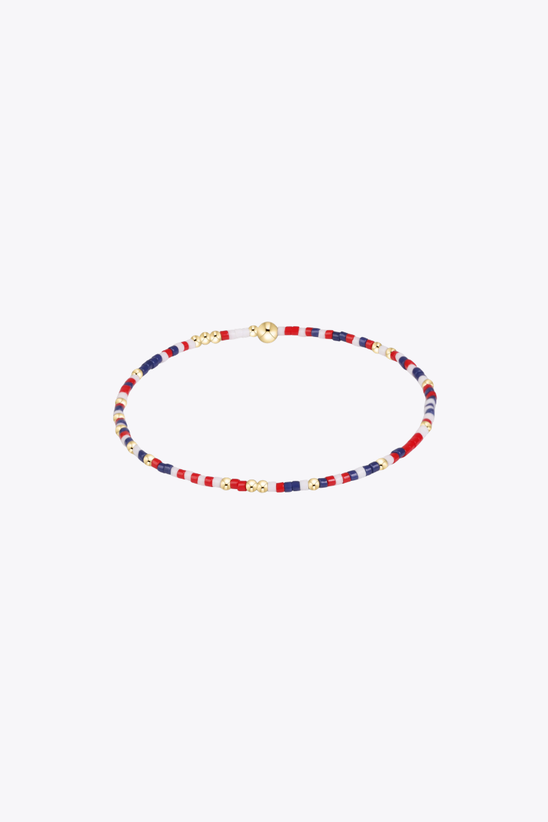 Extends Signature Cross 3mm Gold Bracelet - Firecracker
