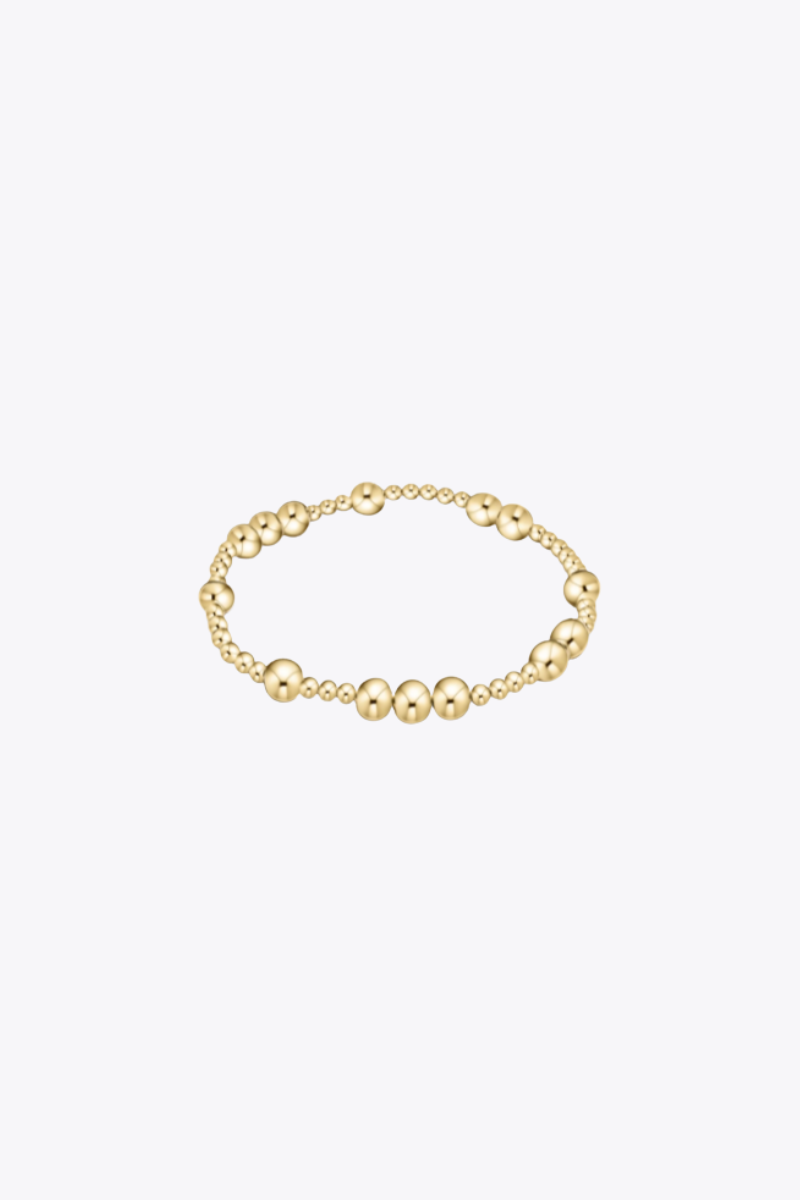 Hope Unwritten 6mm Bead Bracelet - Gold