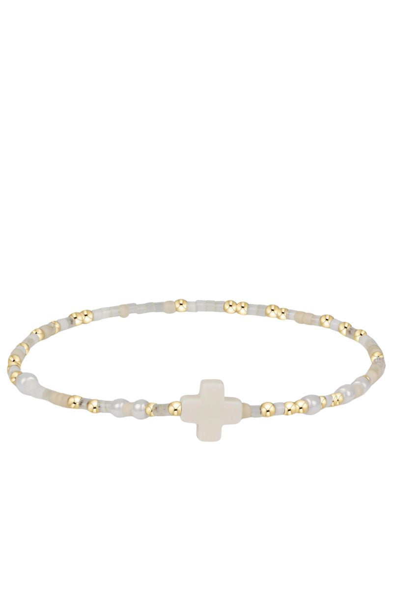 EXTENDS Hope Unwritten Signature Cross Bracelet - Call Me On My Shellphone