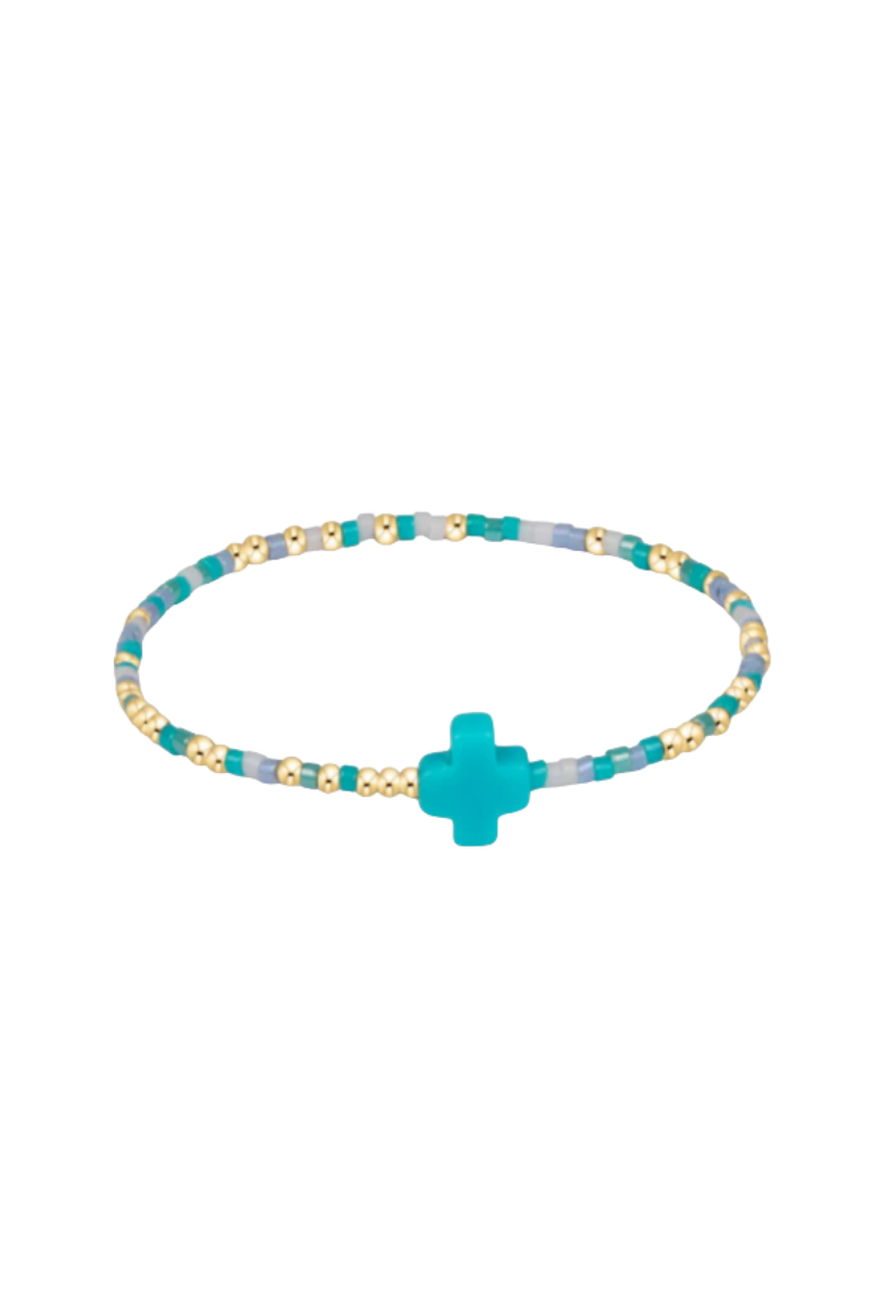 egirl Hope Unwritten Signature Cross Bracelet - Man, I Teal Like A Woman