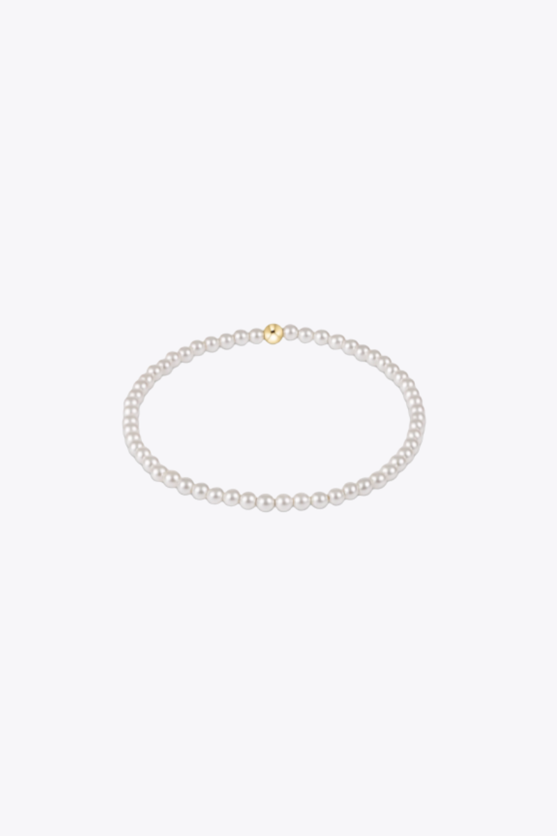 Classic Pearl 3mm Bead Bracelet