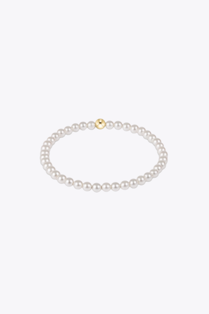 Classic Pearl 4mm Bead Bracelet