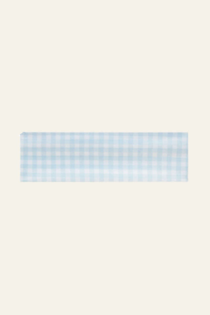 Infinity Headband in Baby Blue Gingham