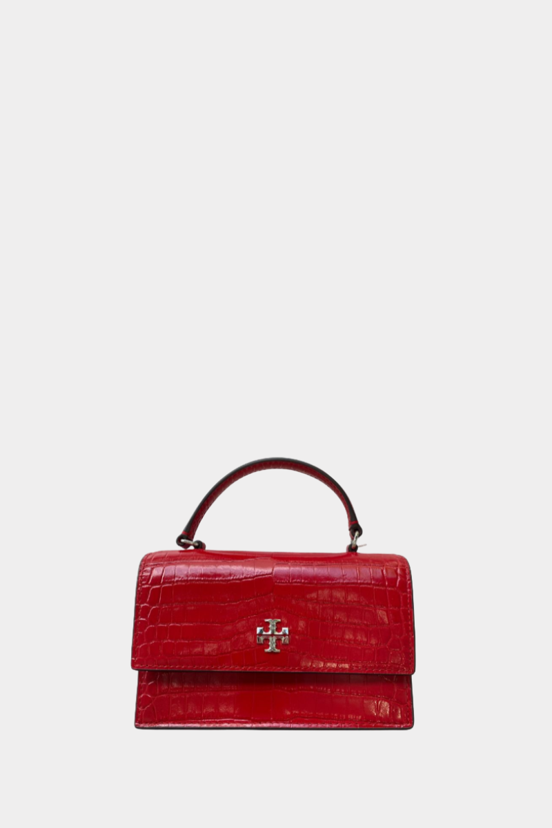 Kira Croc Mini Top Handle Chain Wallet