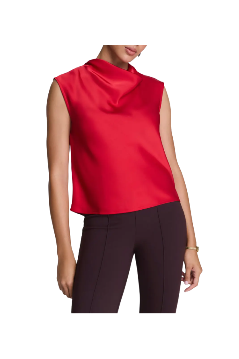Sleeveless Cowl Neck Top