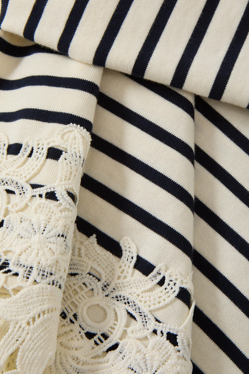 Hovey Striped Lace T-Shirt