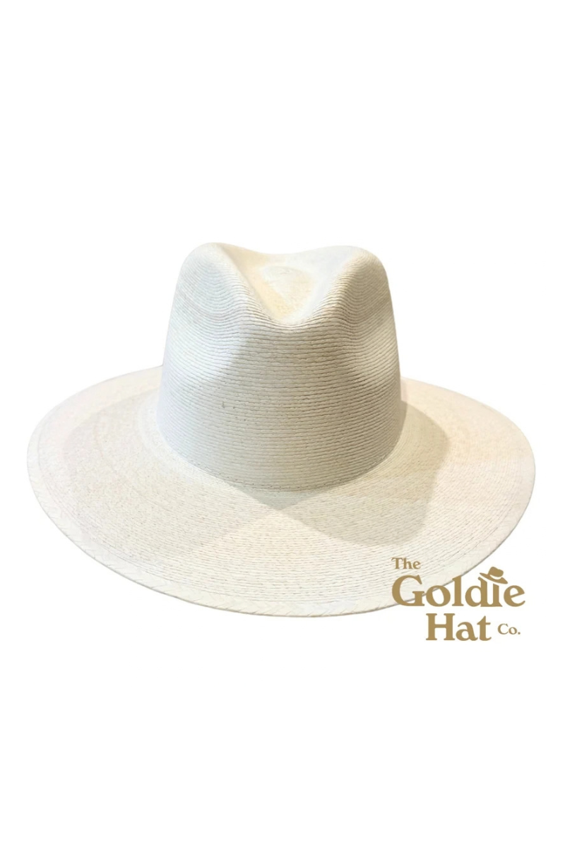 Goldie White Palm Hat