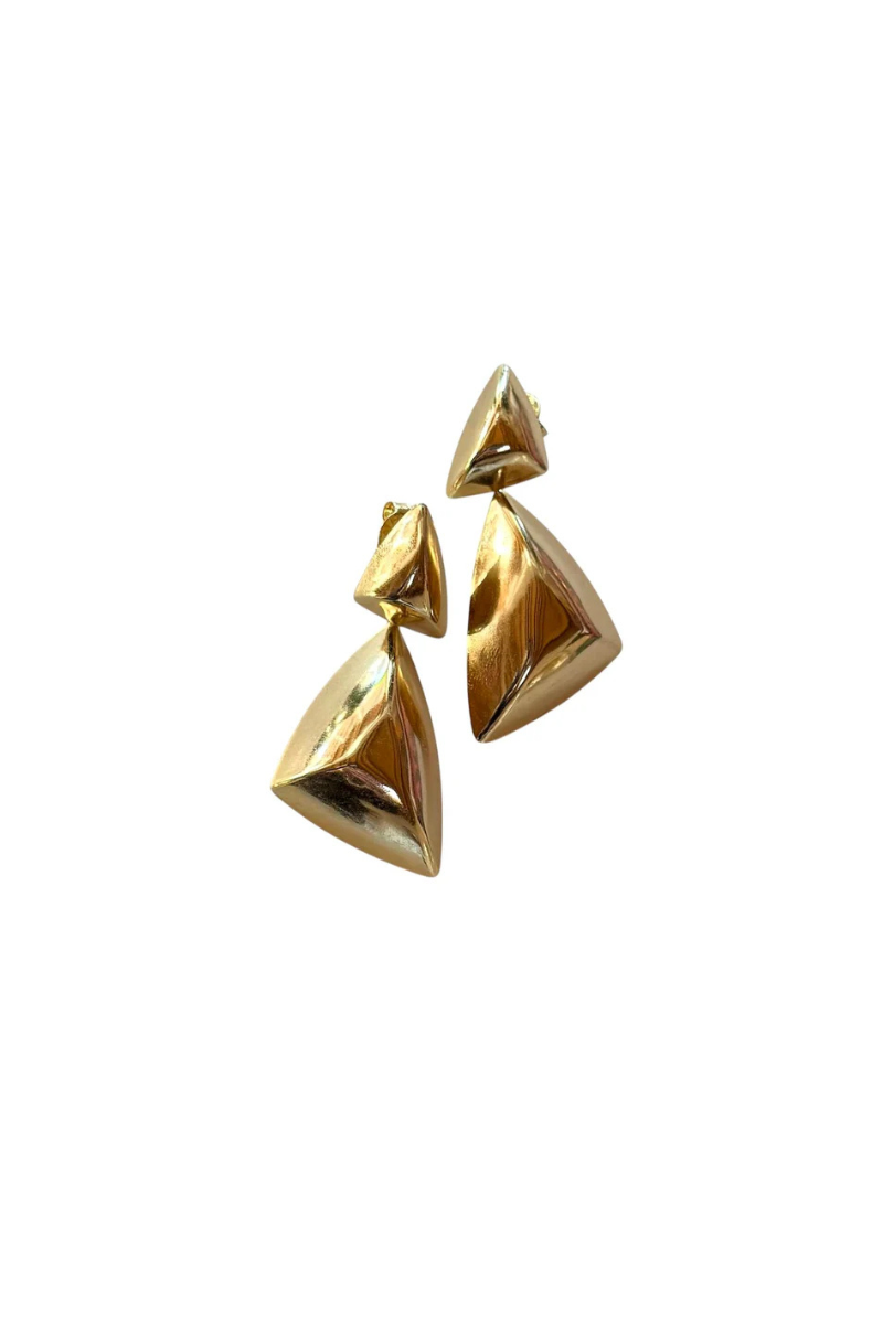 Double Golden Angles Earrings