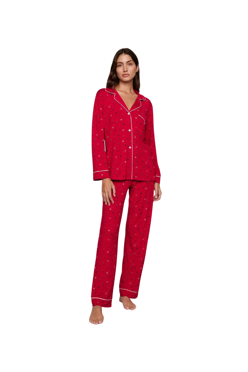 Gisele Printed Tencel Modal Long PJ Set