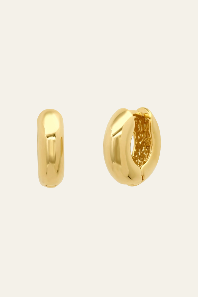 Chunky Gold Vermeil Huggie