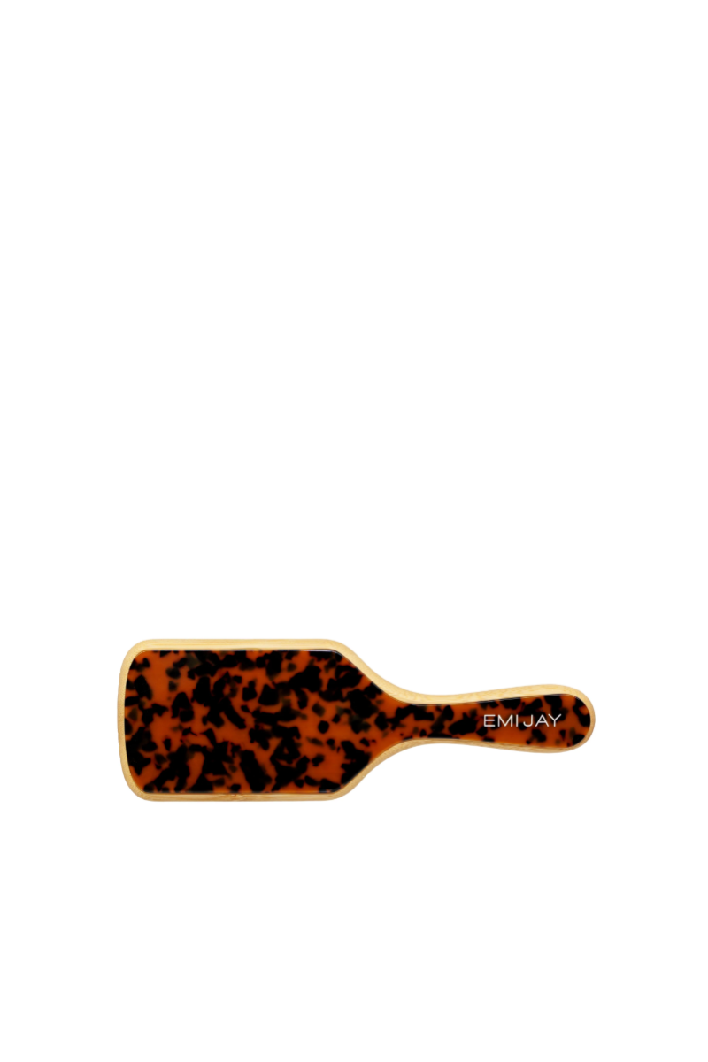 Bamboo Paddle Brush in Tortoise
