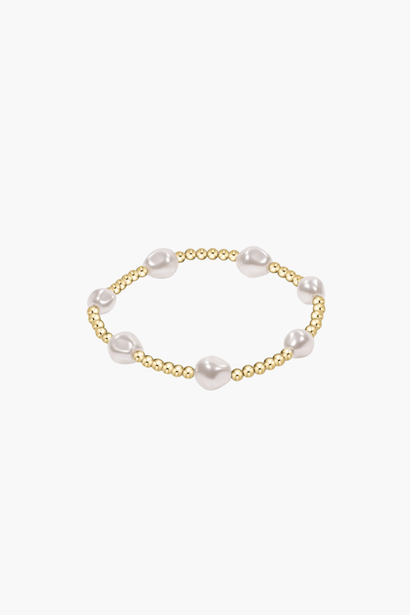Admire Gold 3mm Pearl Bracelet