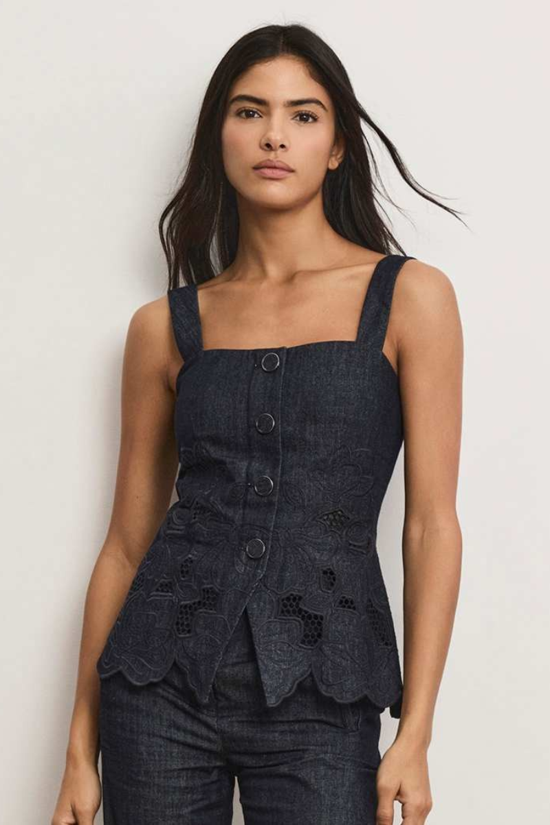 Mirielle Eyelet Tank Top