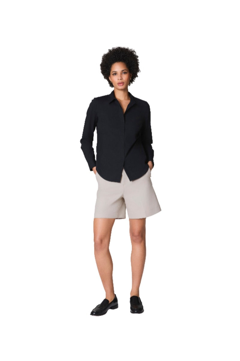 Cropped Poplin Shirt