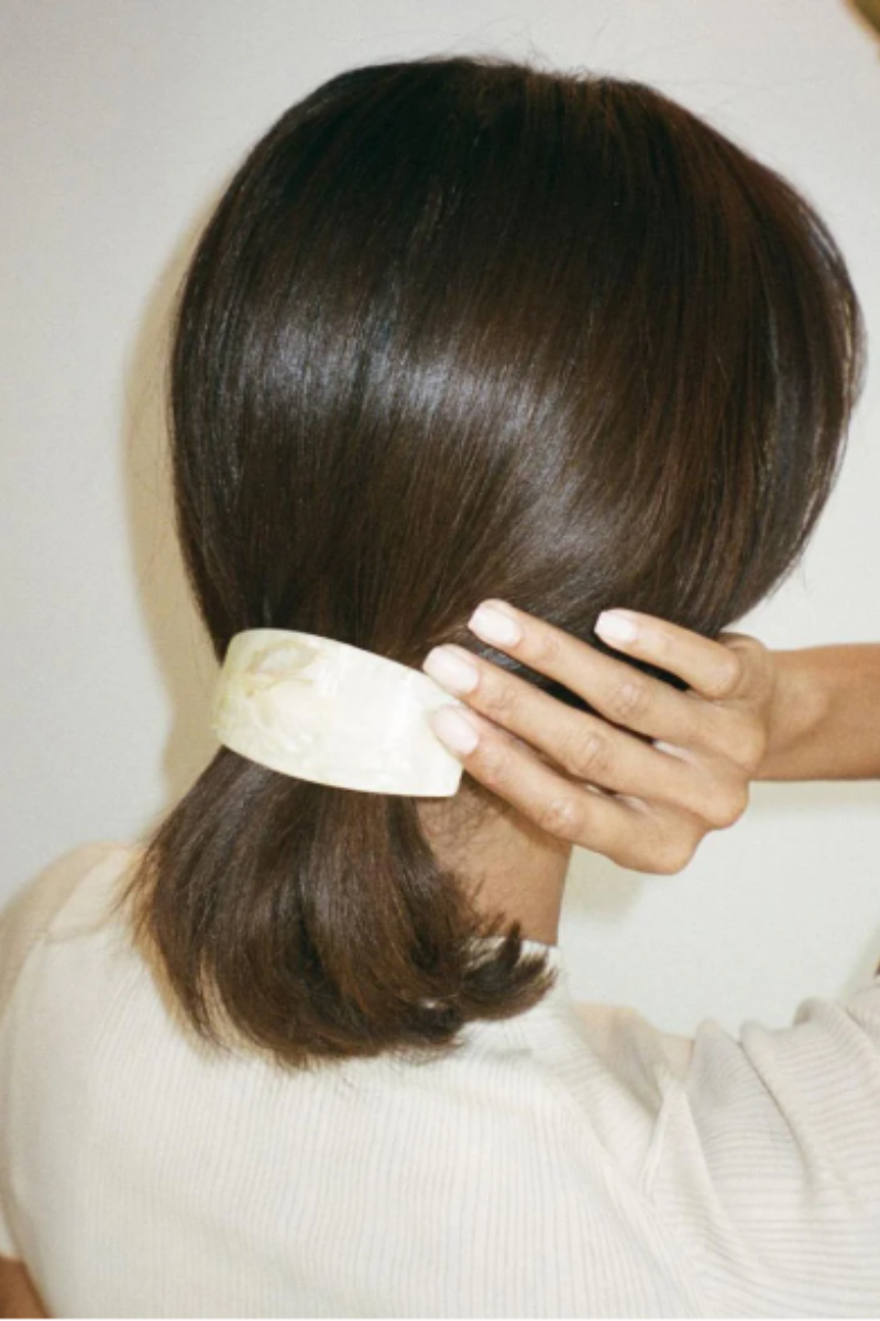 Ponytail Barrette in Chantilly