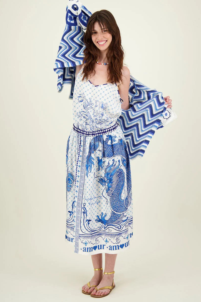 Vanessa Amalfi Printed Skirt