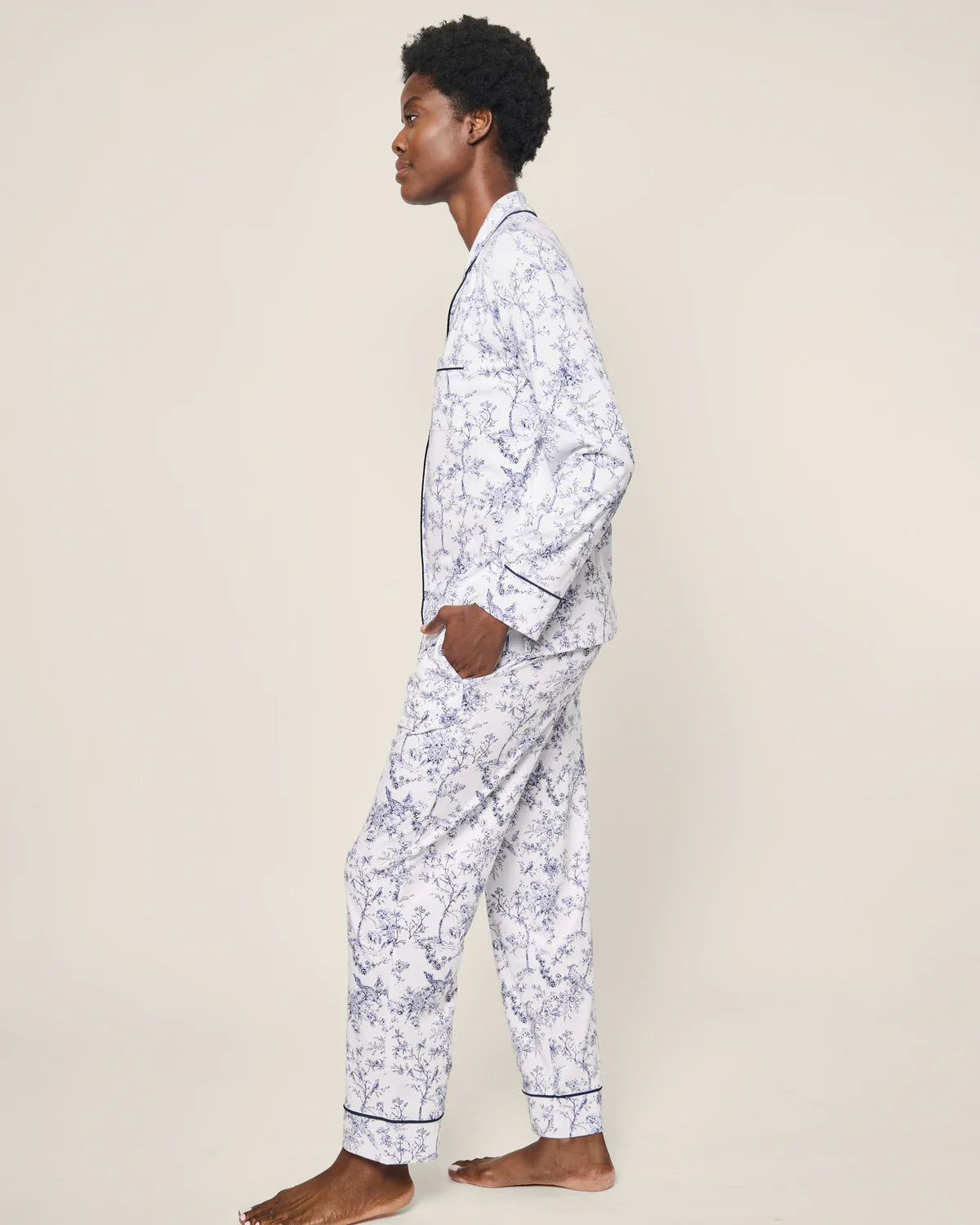 Pima Long Sleeve Pajama Set Timeless Toile