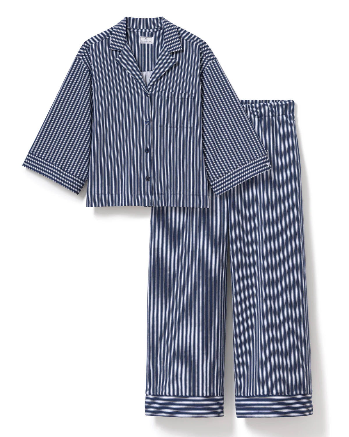 Women's Olivia Wide Leg Pajama in Admiral Ticking