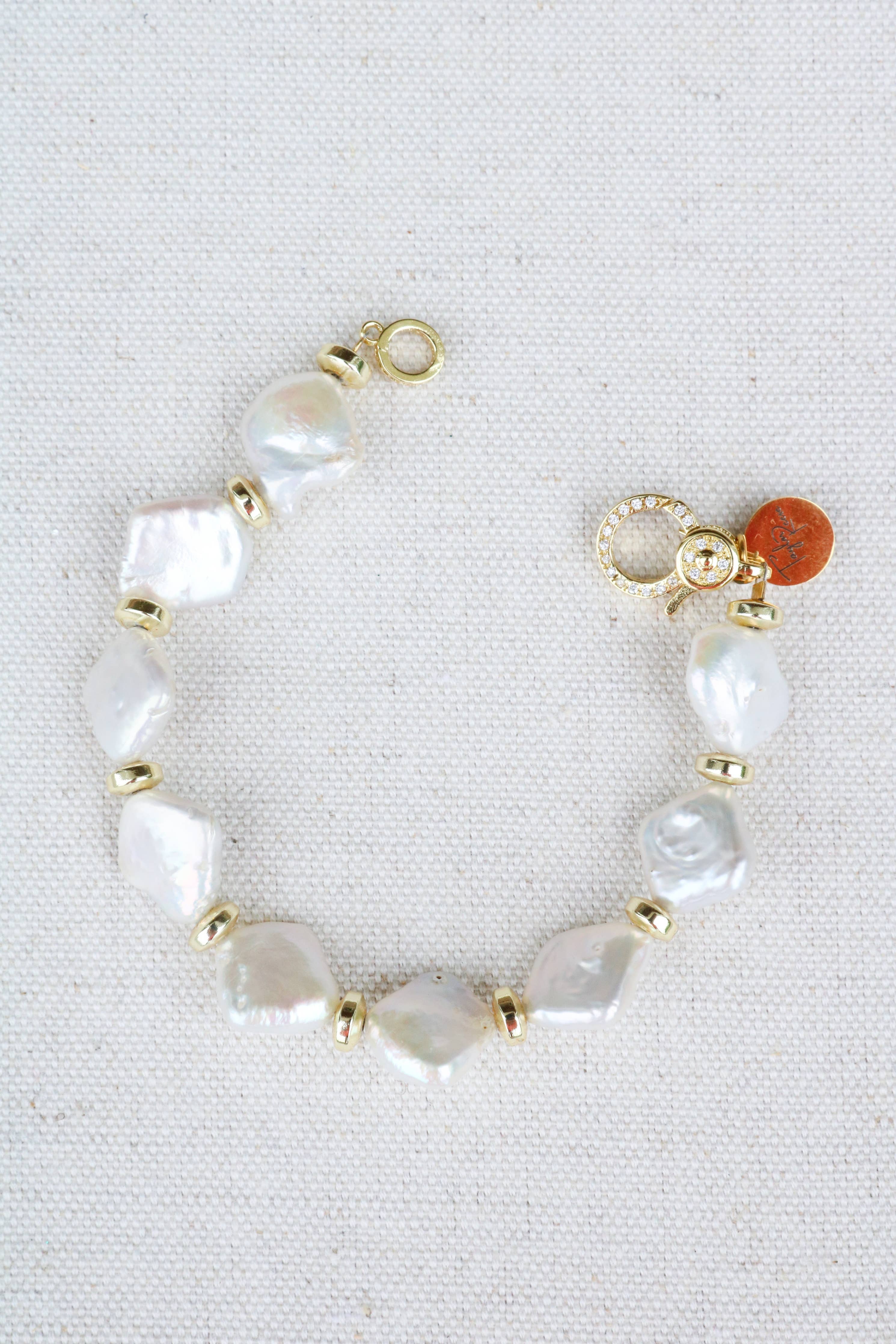 Moonlight Muse Freshwater Pearl Bracelet