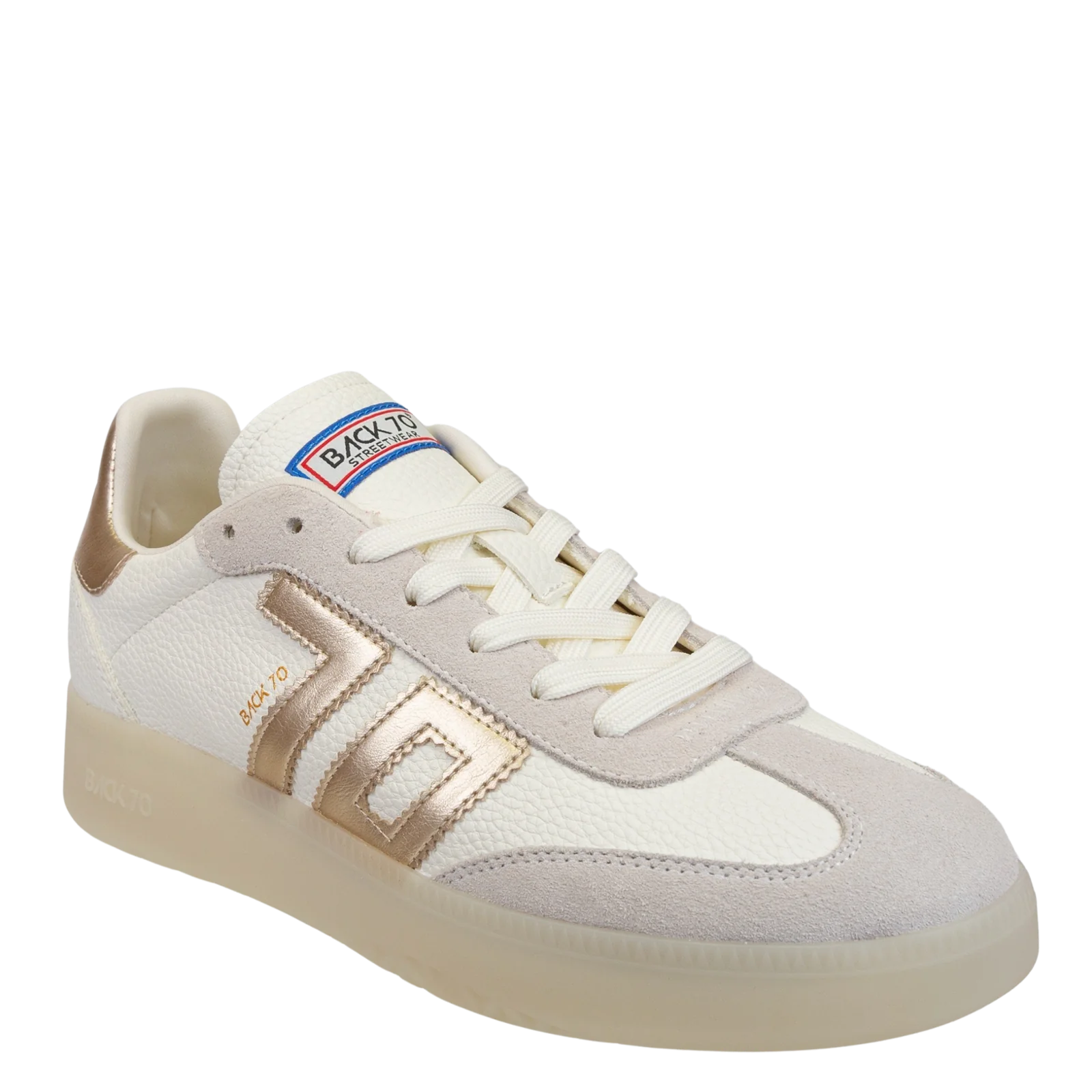 Back 70 Streetwear Boston Sneakers Metallic Gold