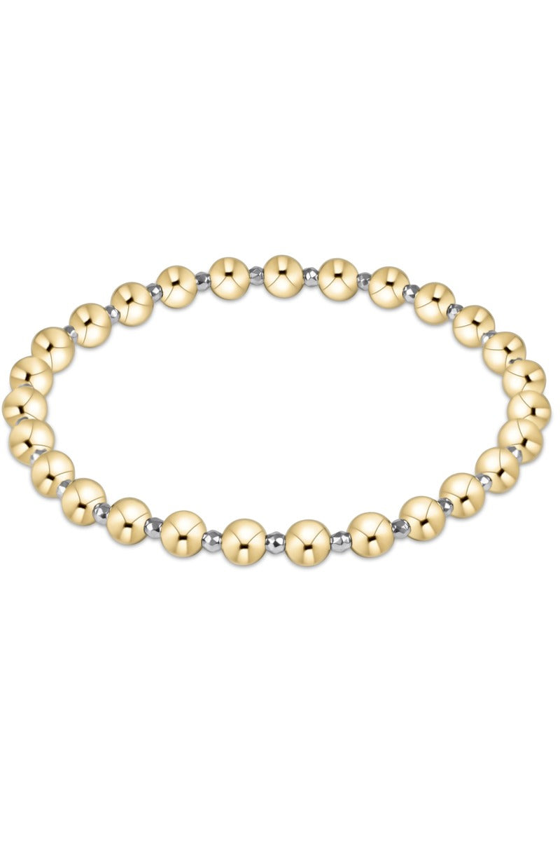 Bright Silver Faceted Hematite Grateful Pattern 5mm Bead Bracelet