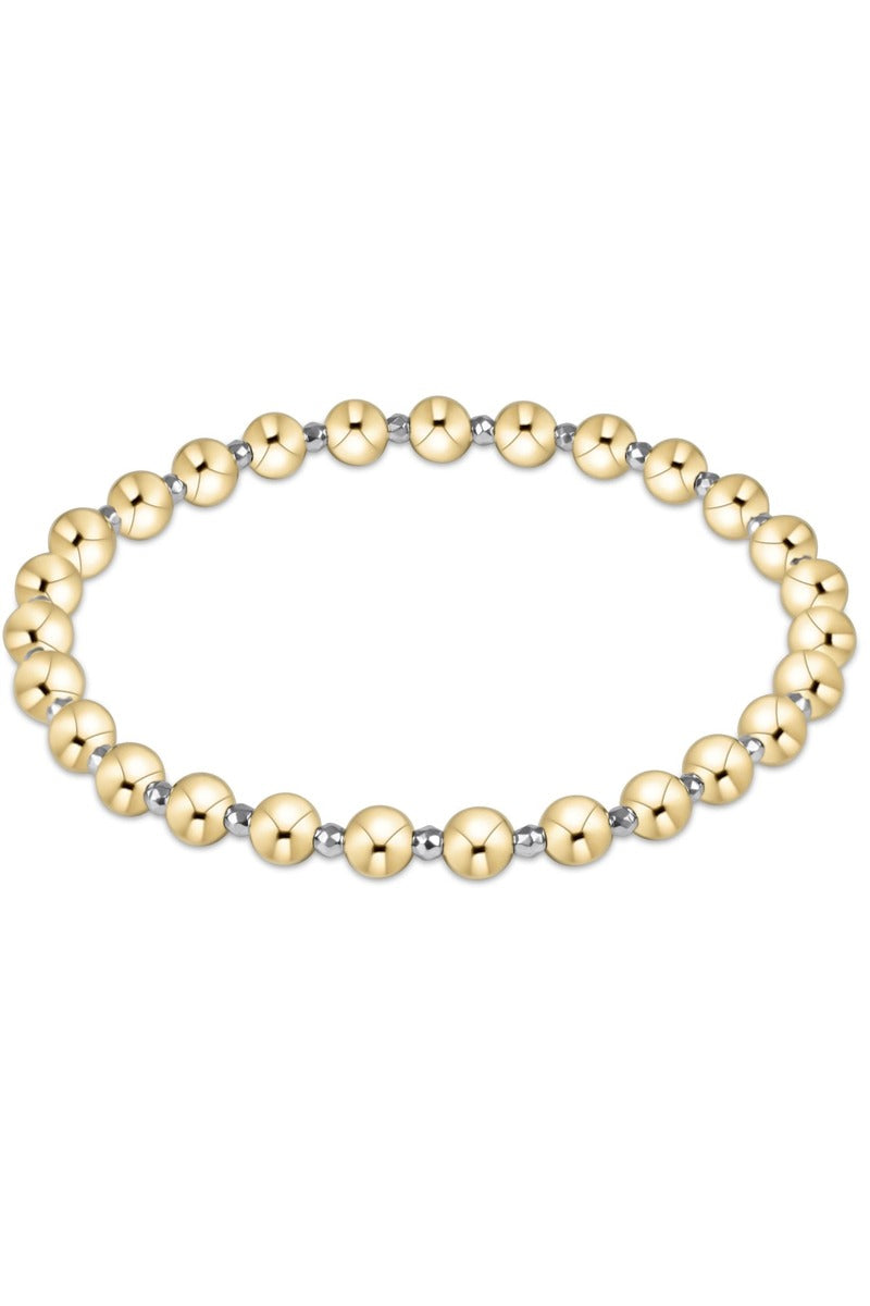 Bright Silver Faceted Hematite Grateful Pattern 5mm Bead Bracelet