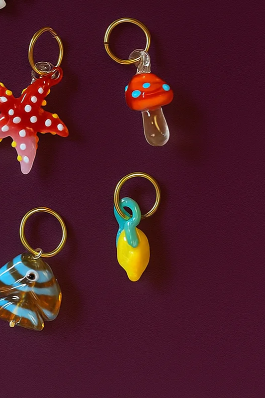 Glass Lemon Charm