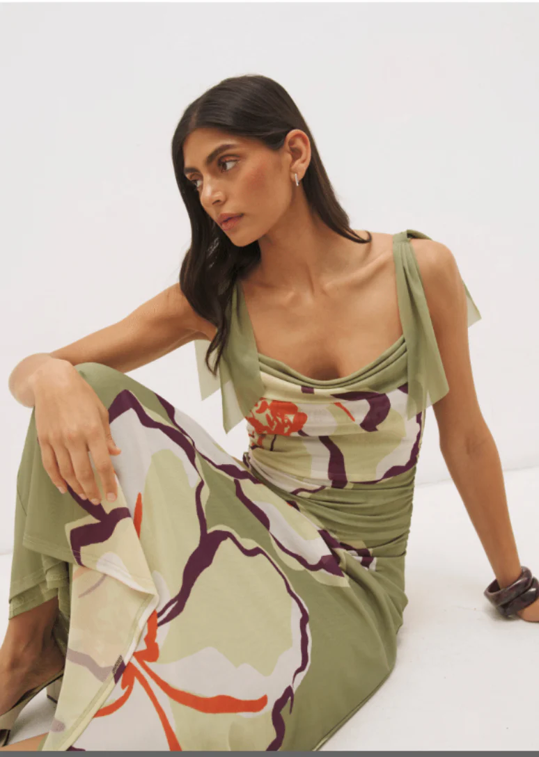 Lima Cowl Neck Dress