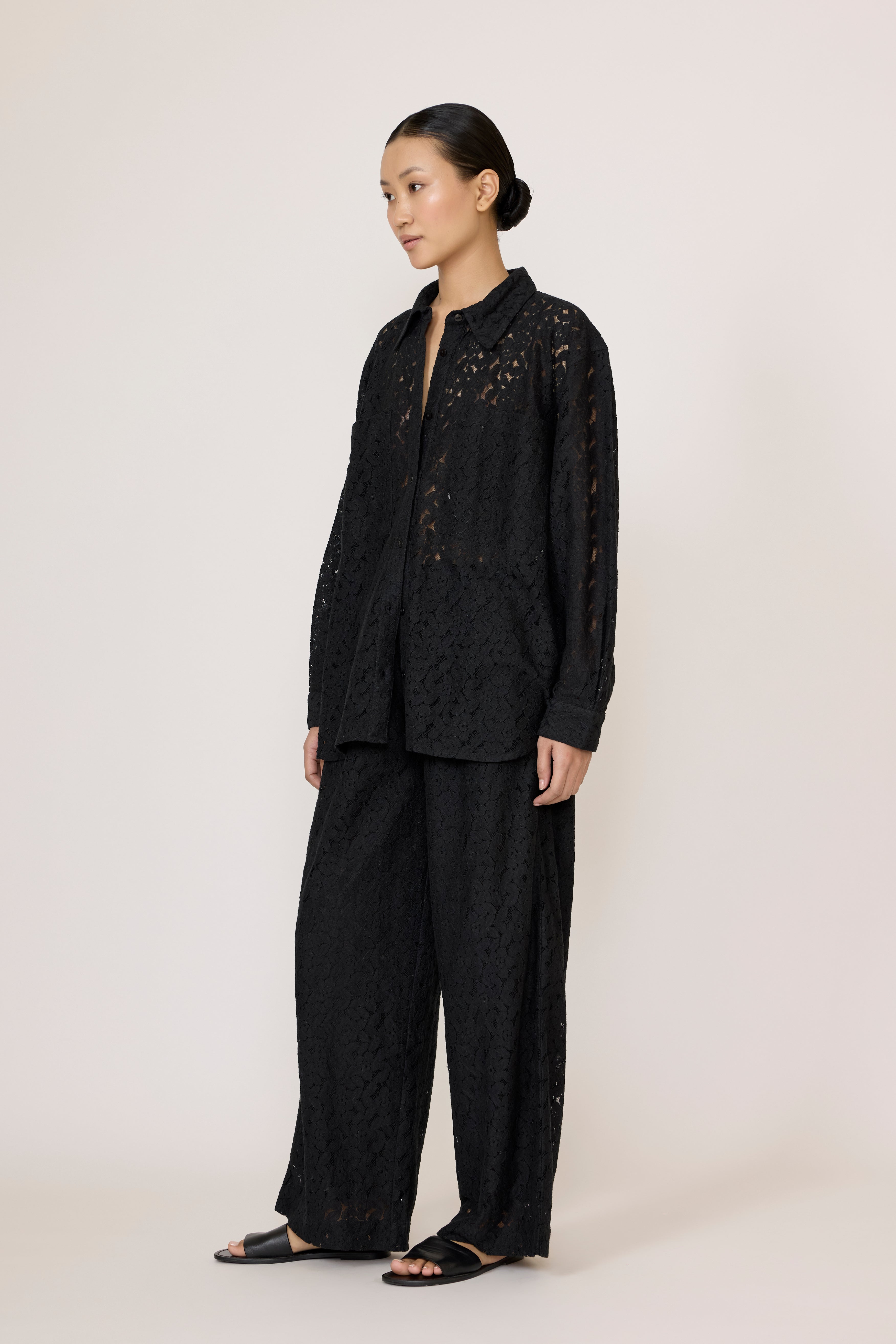 Easy Pant - Black Lace