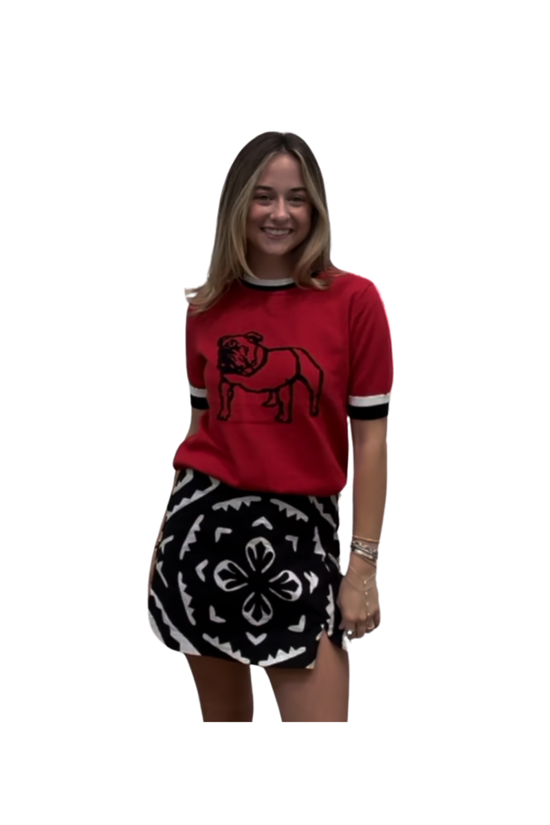 Bulldog Outline Game Day Sweater