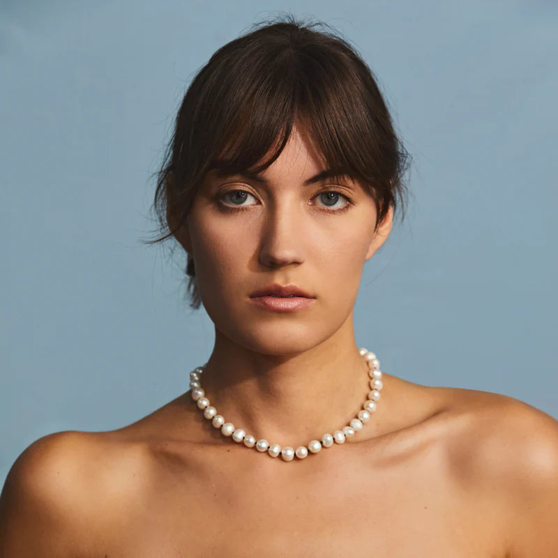 HART - Pearl Necklace -16.5"/Oval Clip