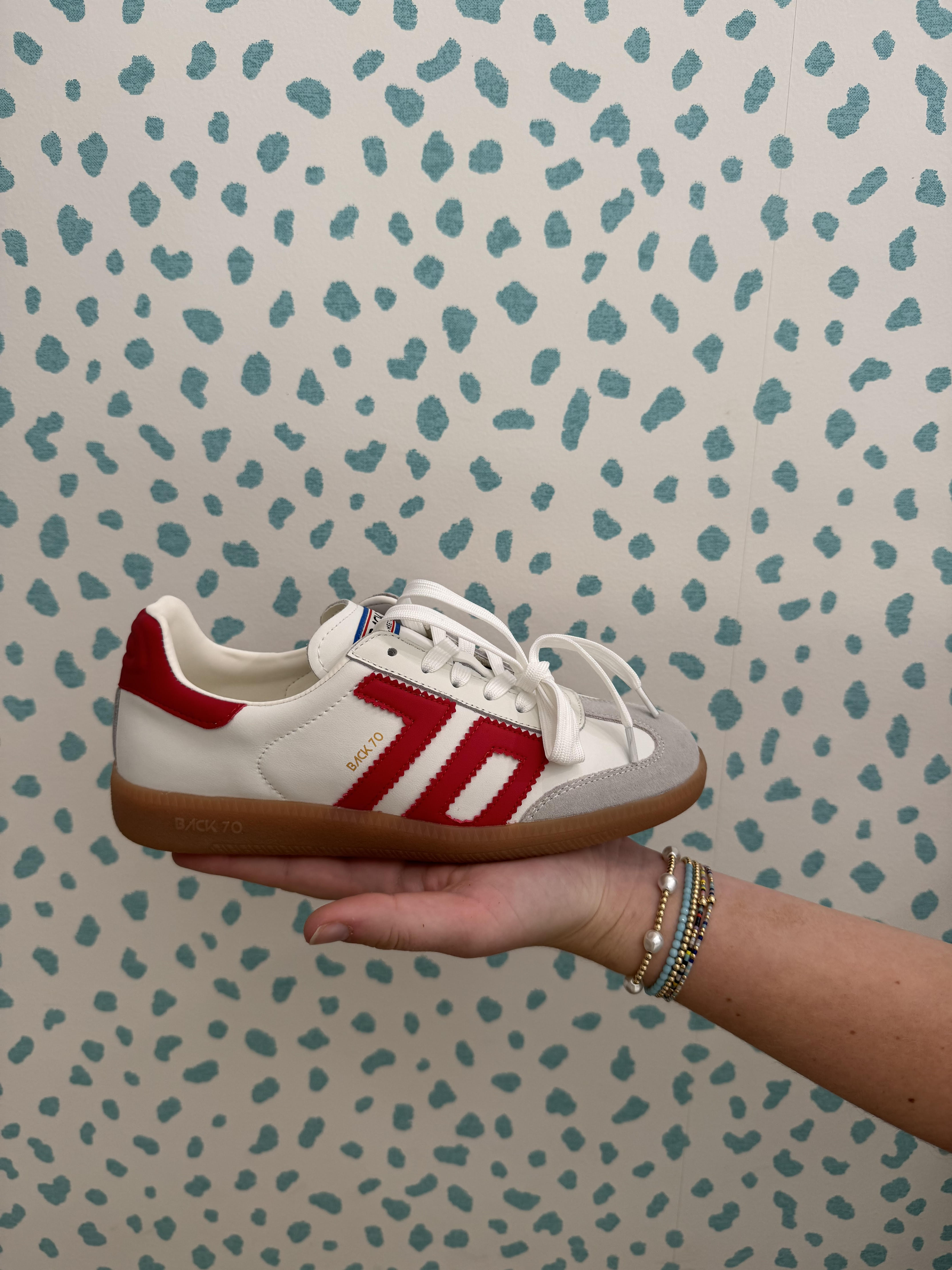 Back 70 Streetwear Cloud Sneakers Red