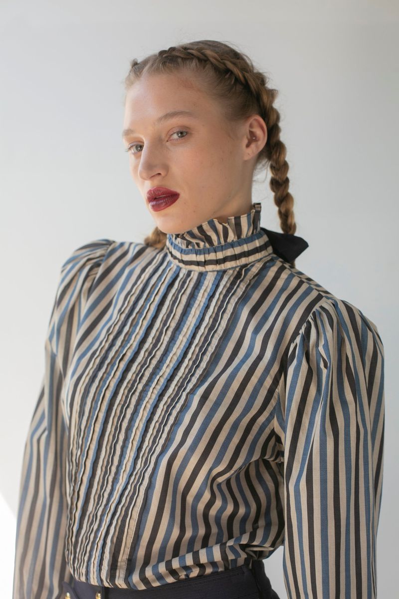 Pintucked Blouse