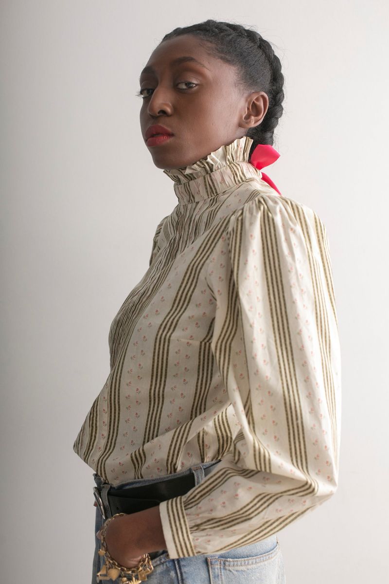 Pintucked Blouse