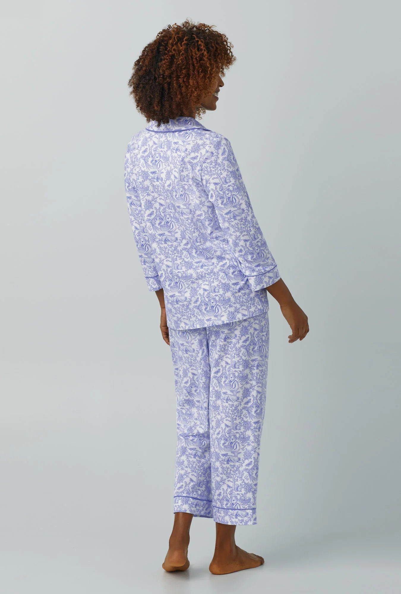 Classic Stretch Jersey Cropped PJ Set