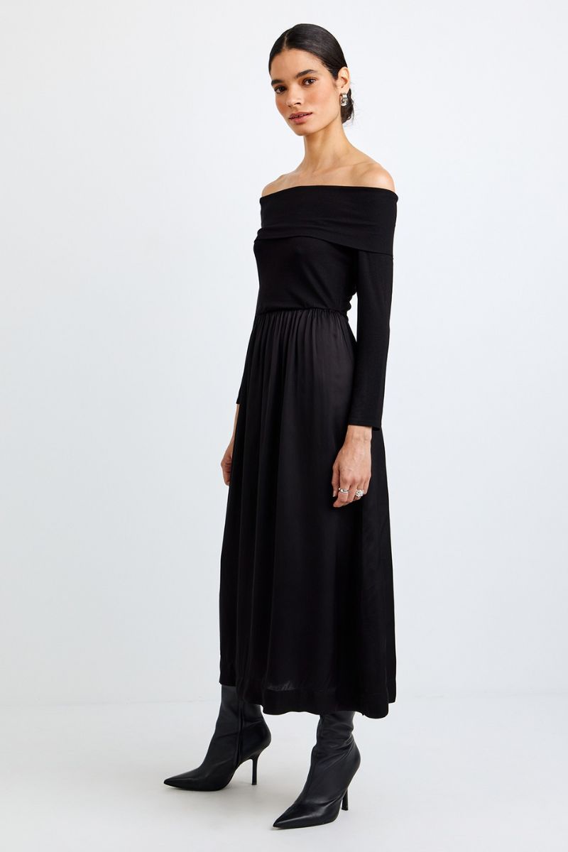 Bracelet Length Off Shoulder Dress