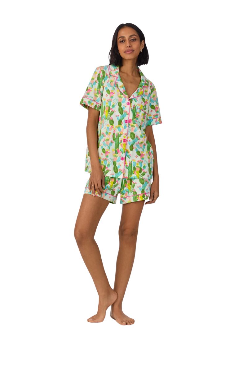 Short Sleeve Classic Shorty Stretch Jersey PJ Set