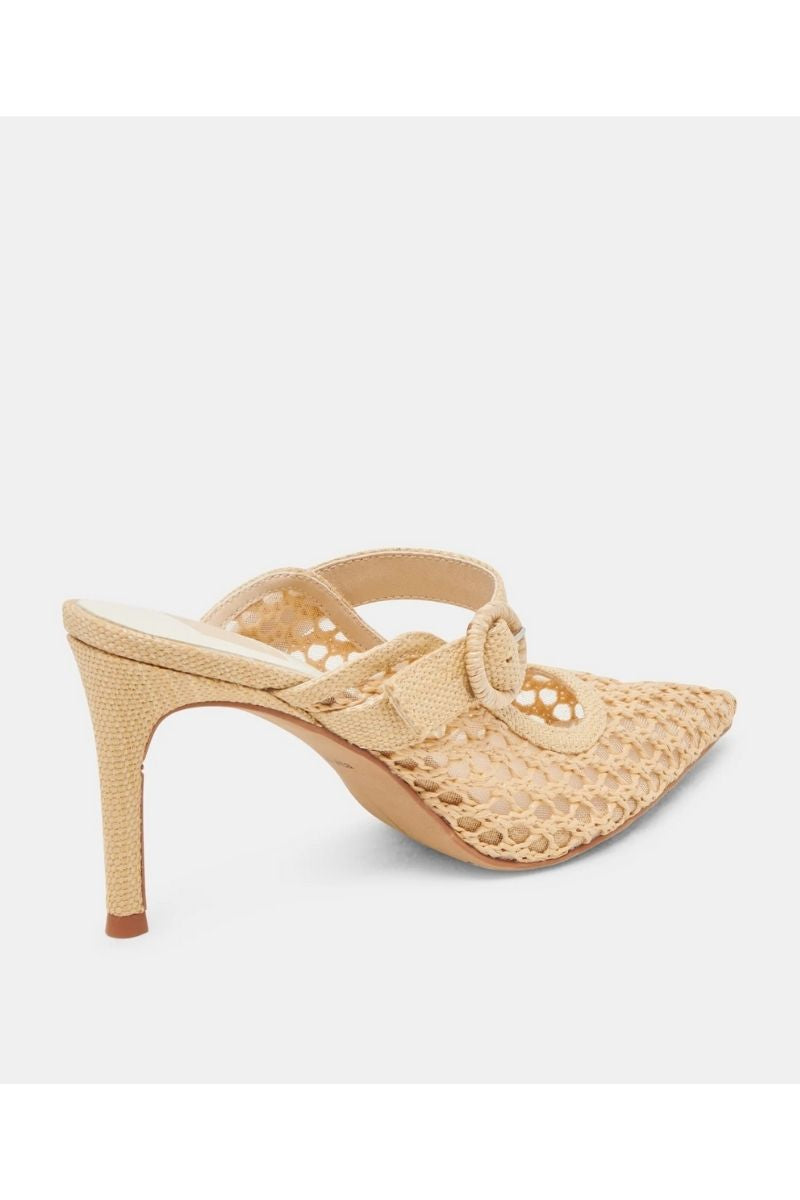 Keekee Raffia Stiletto Mule