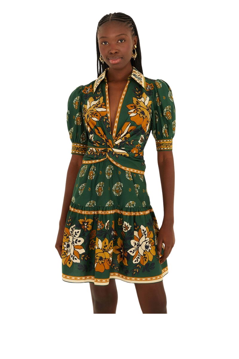 Ayla Green Mini Dress