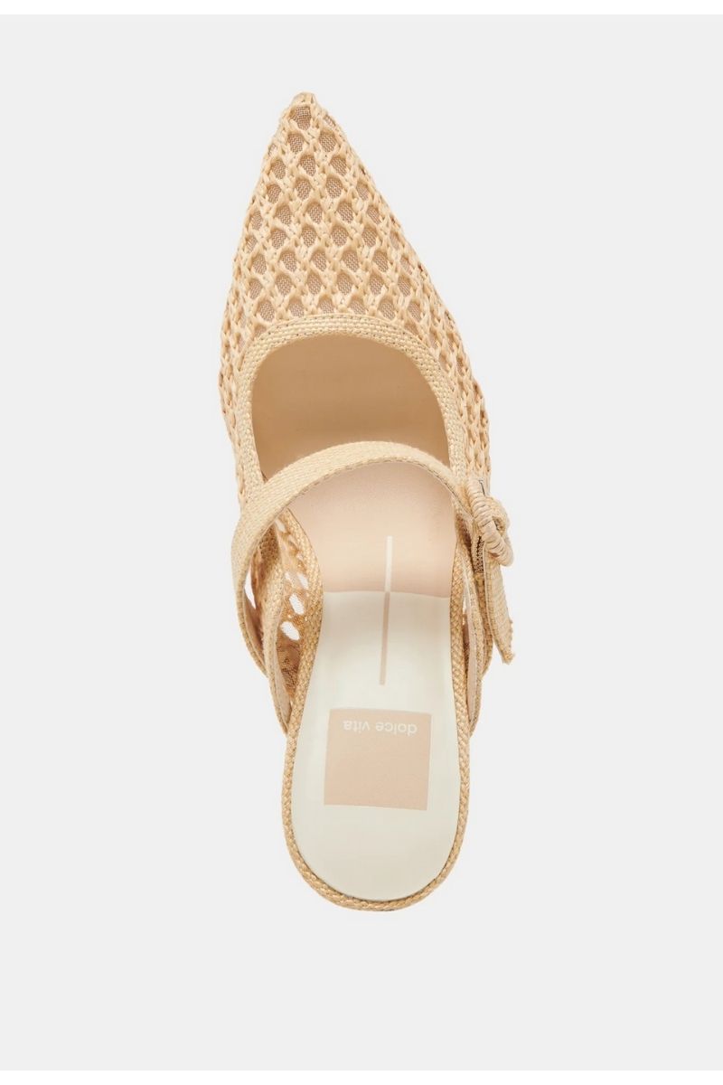 Keekee Raffia Stiletto Mule