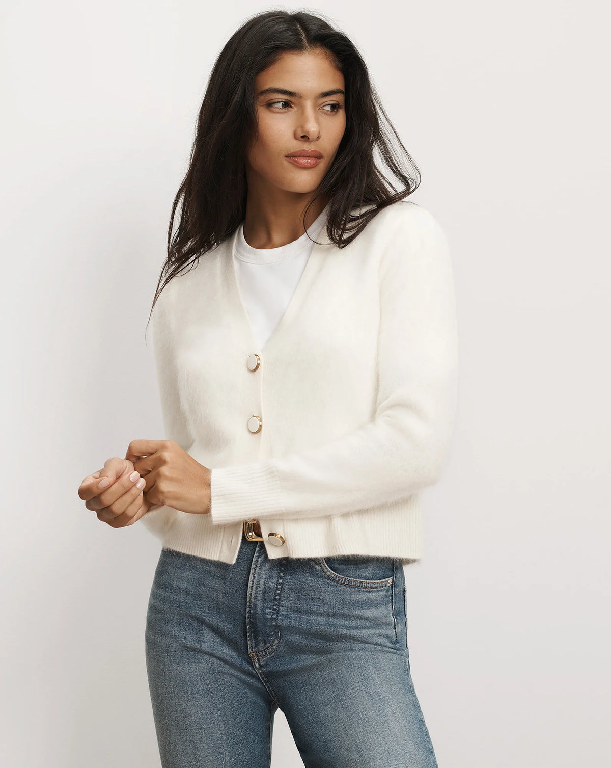 Solene Brushed Cashmere Cardi