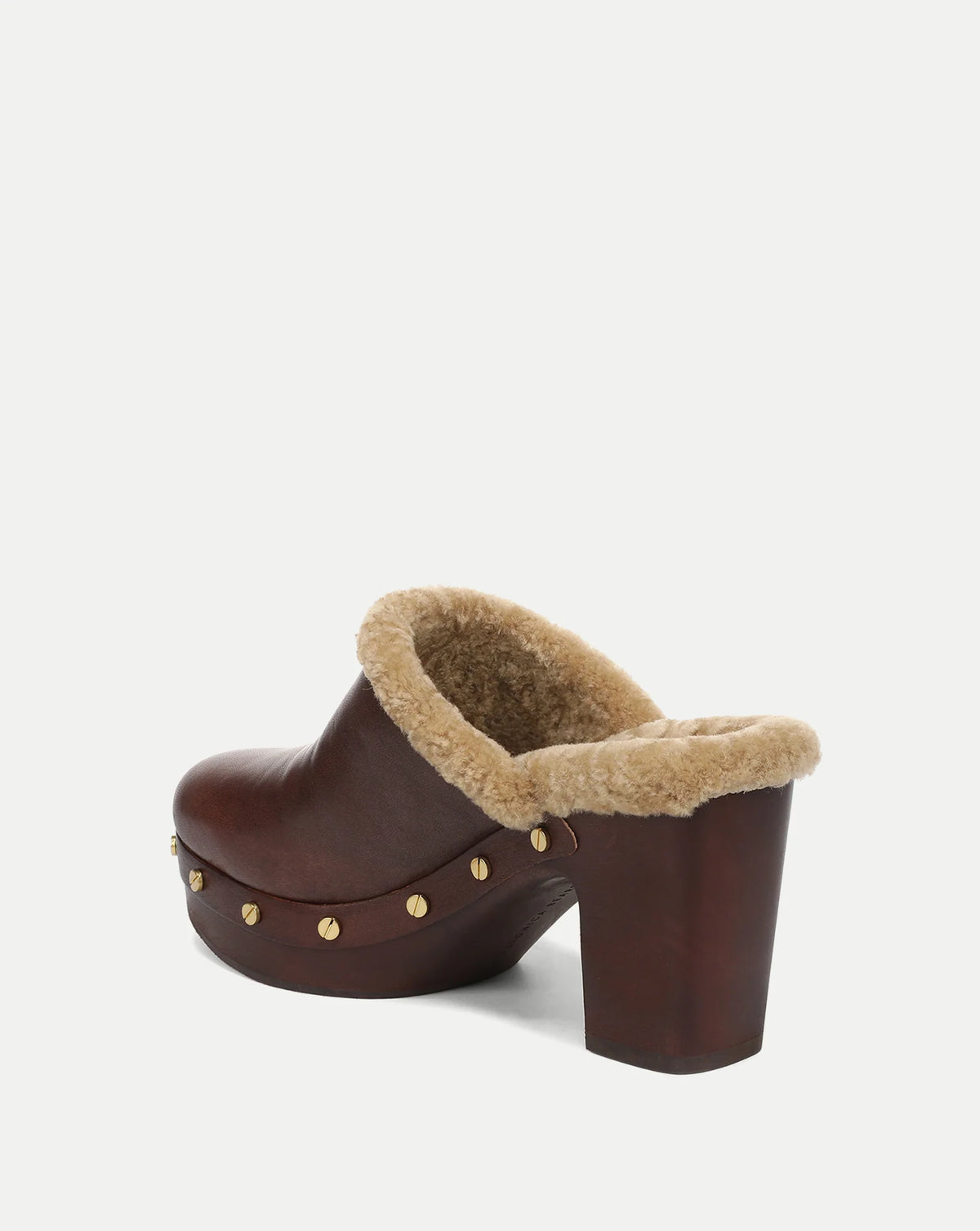 Larken Shearling Platform Clog