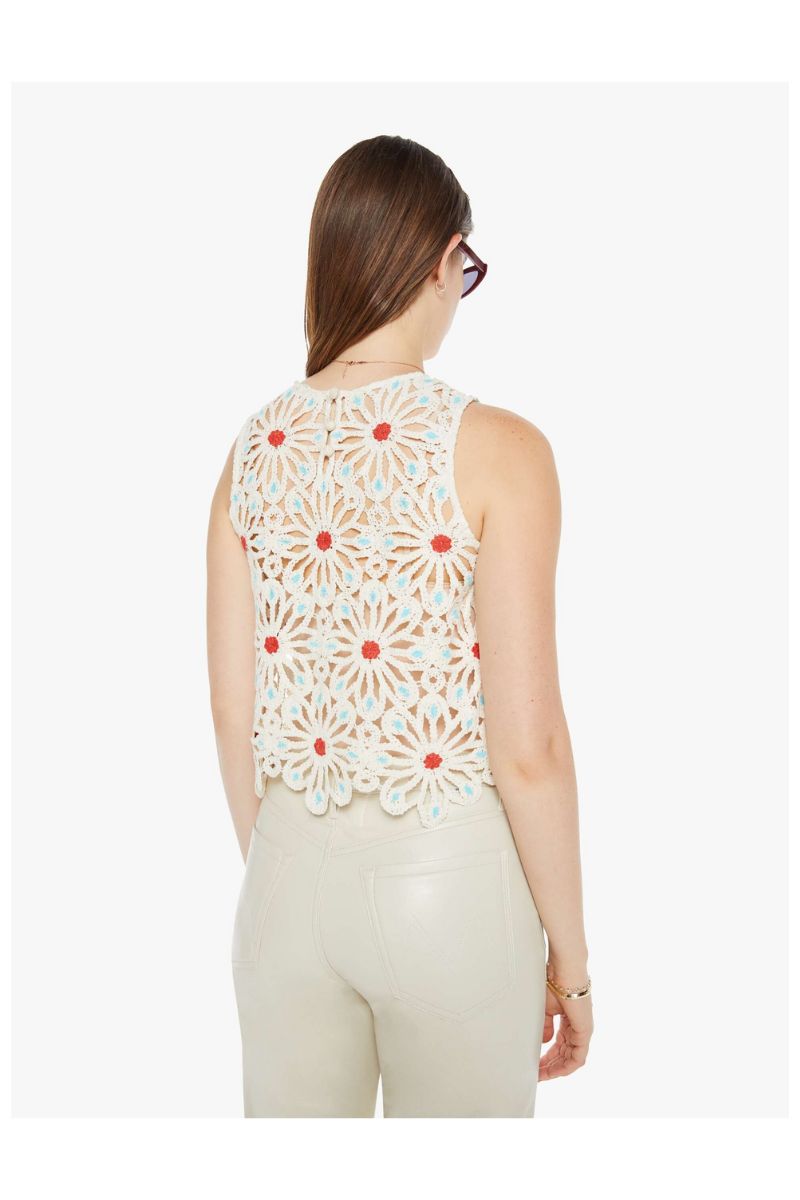 The Daisy Shell Crocheted Sleeveless Top