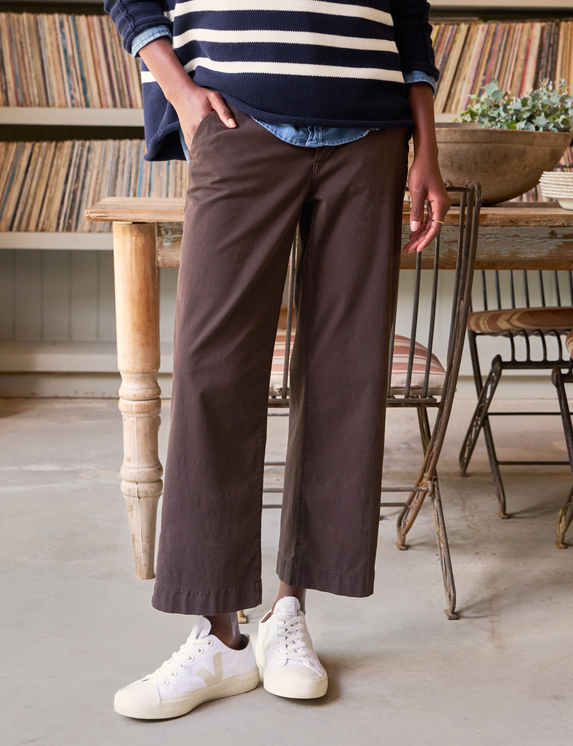 The Italian Wide Leg Chino