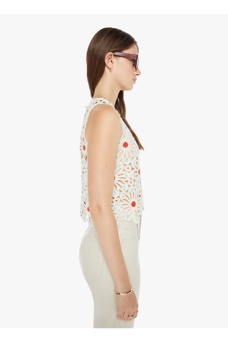 The Daisy Shell Crocheted Sleeveless Top