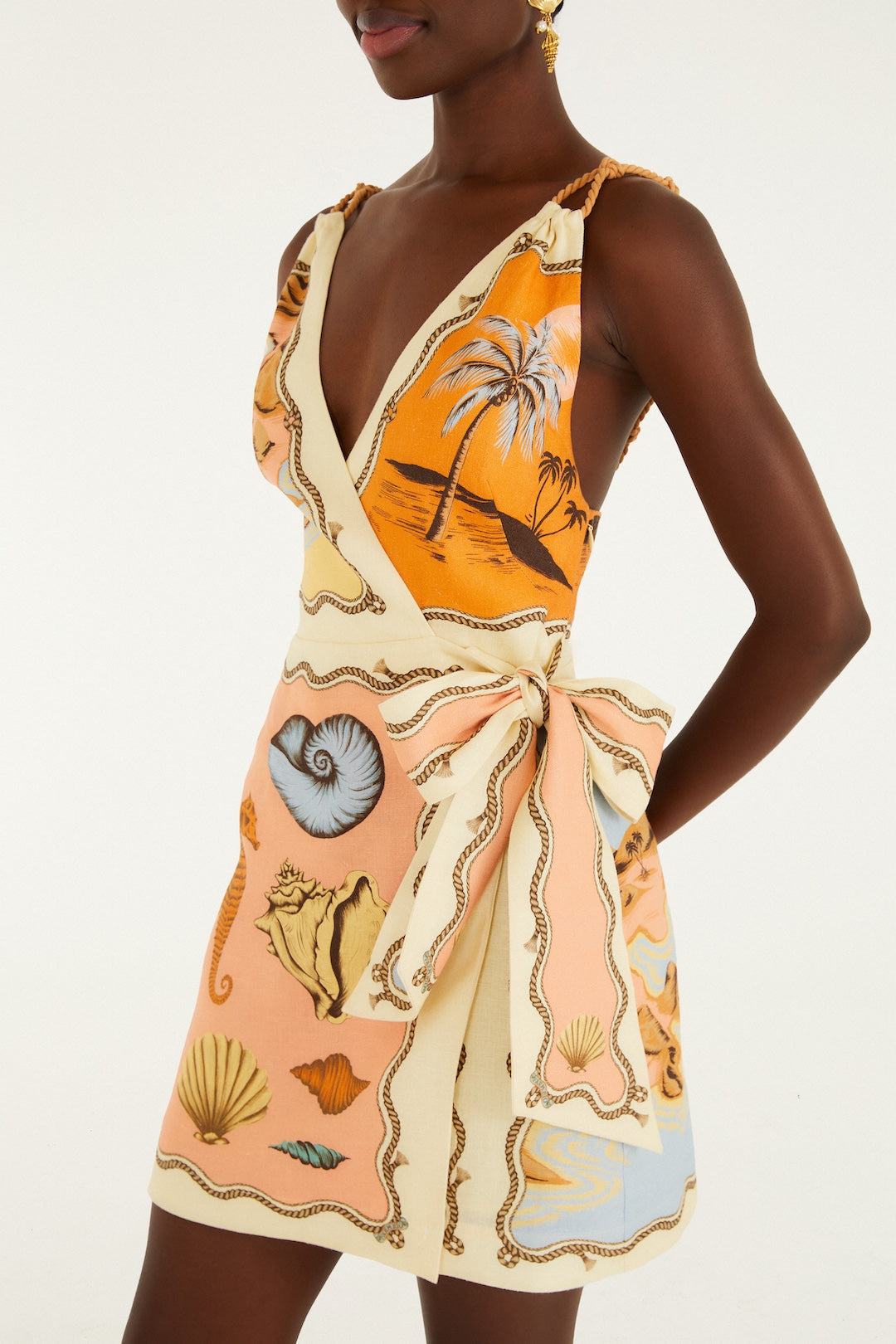 RIO SOUVENIR MIXED SCARF MULTICOLOR SLEEVELESS MIN